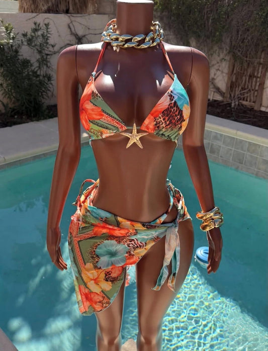 “Summers Eve” 3 Piece Swimsuit