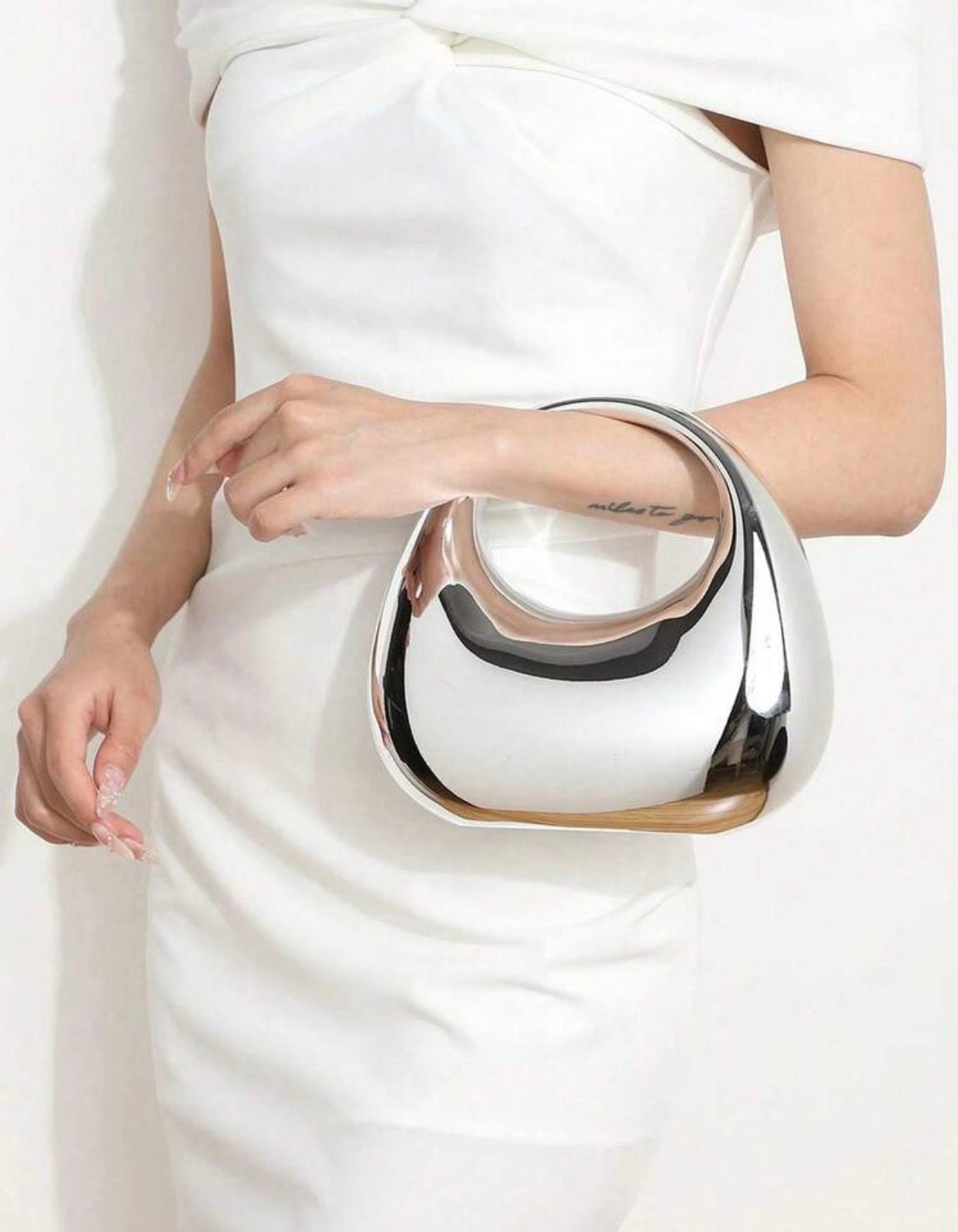 “Ironic Mini” Silver Handbag
