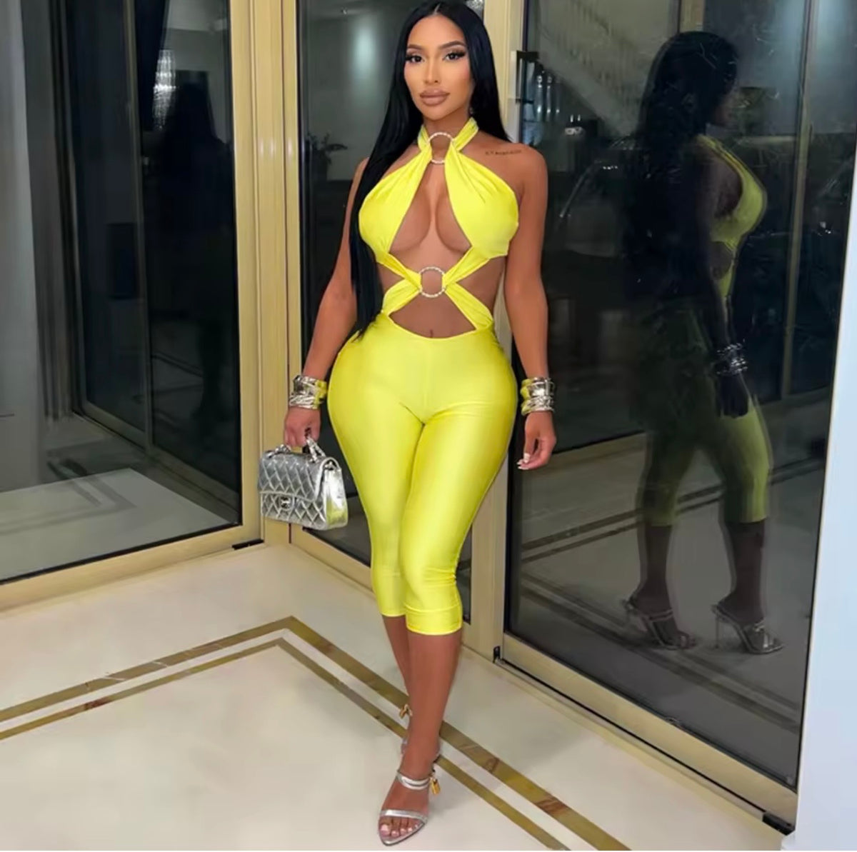 “Ring Leader” Yellow Romper