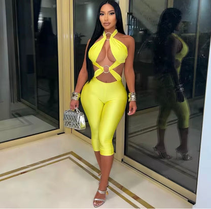 “Ring Leader” Yellow Romper