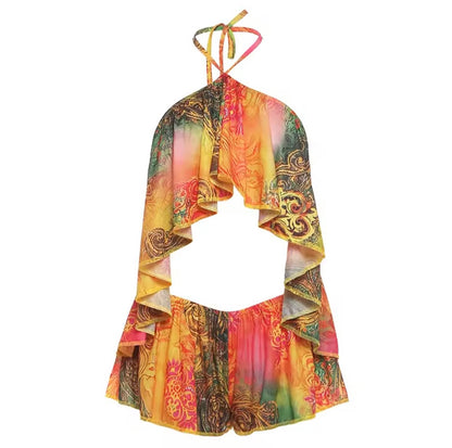 “Summer Waves” Multicolor 2 Piece Set