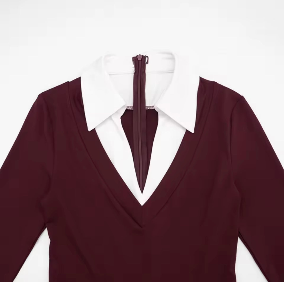 “Class in Session” Burgundy Romper