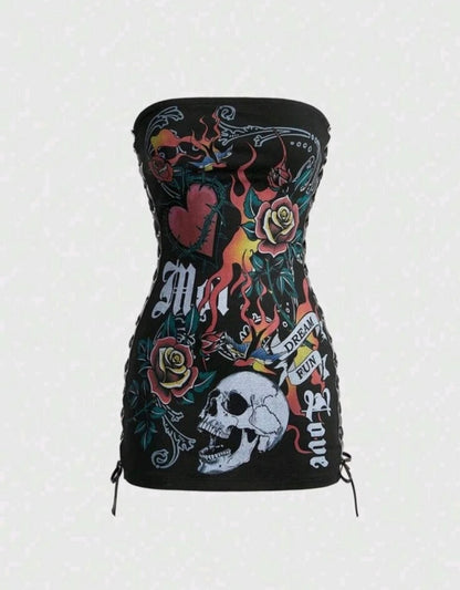 “Hardy” Black Tube Dress