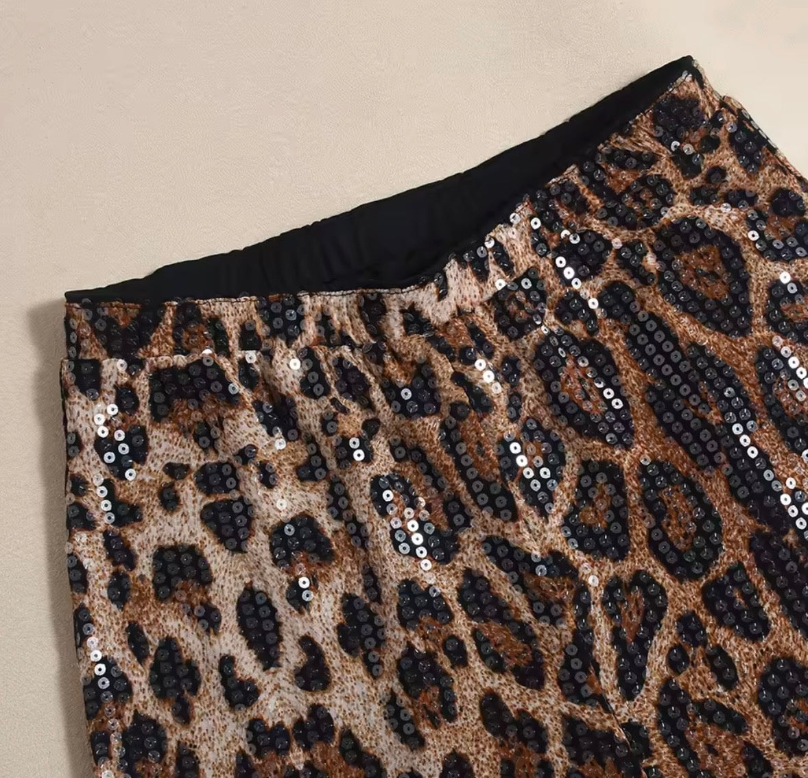 “Leopard Lina” Brown Shorts
