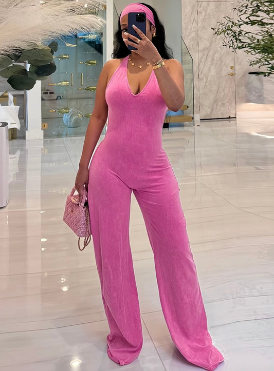 “Precious” Pink Jumpsuit Set