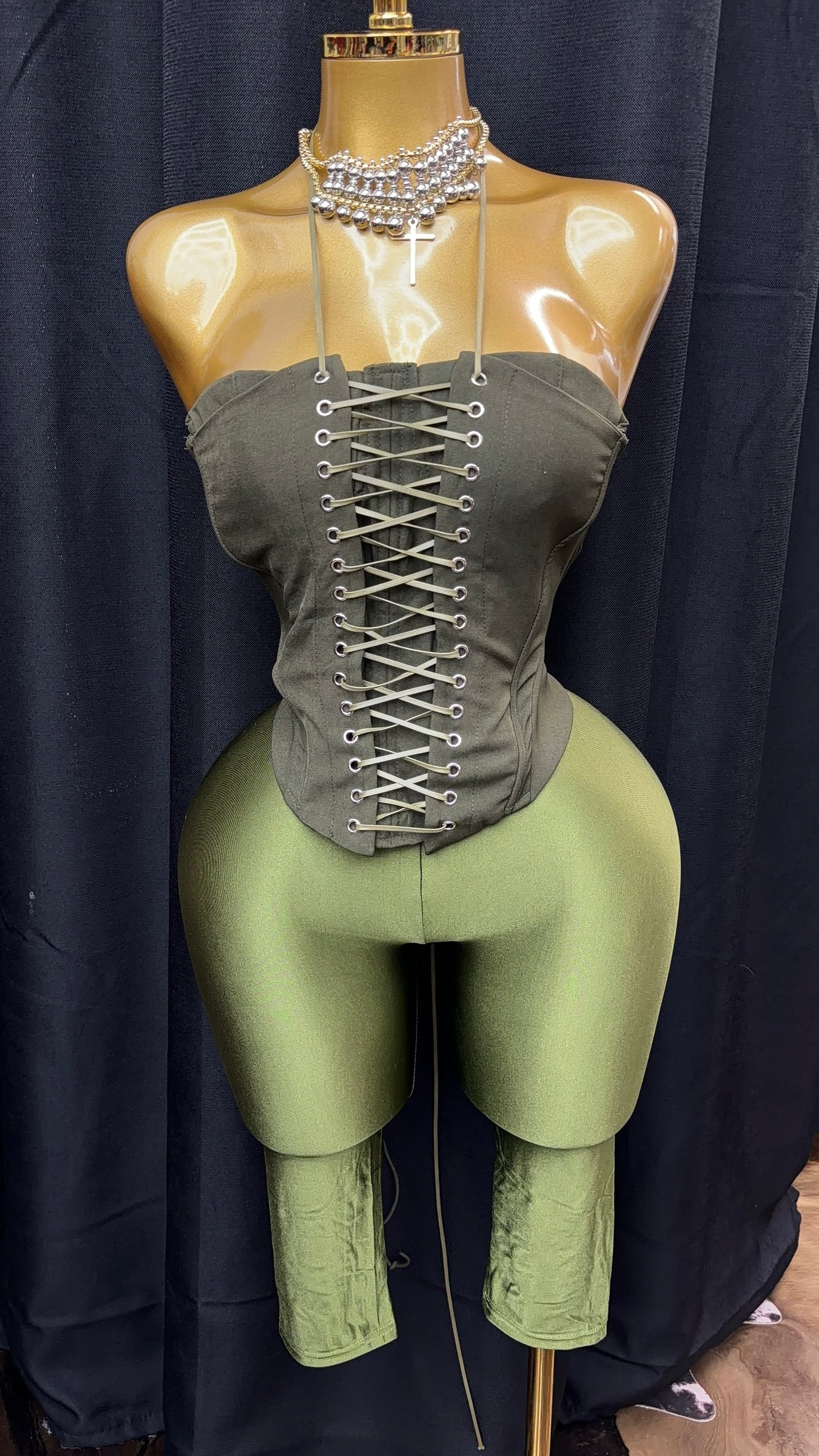 “Olive Luxe” Green 2 Piece Set