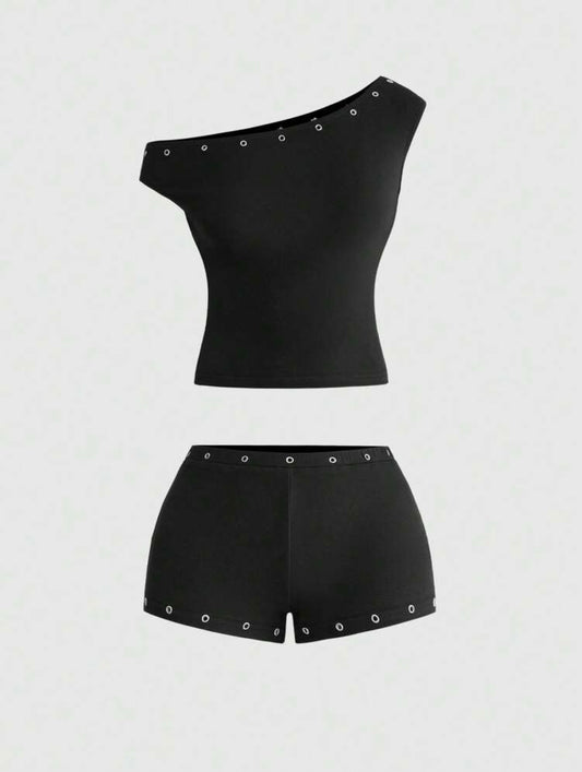 “Lyrics Lie” Black 2 Piece Set