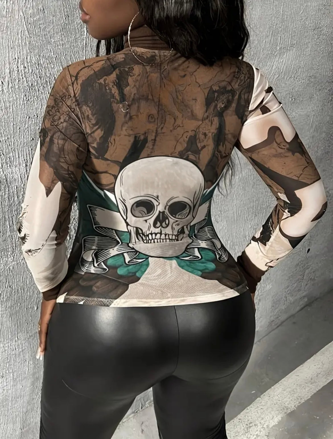 “Brown Skull” Top