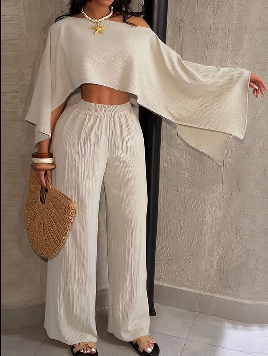 “Florence Flow” Apricot 2 Piece Set(