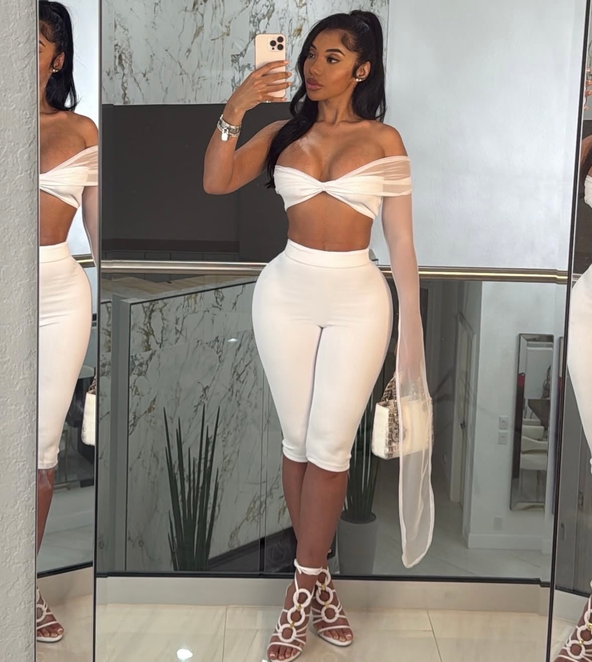 “Fallen Angel” White 2 Piece Set