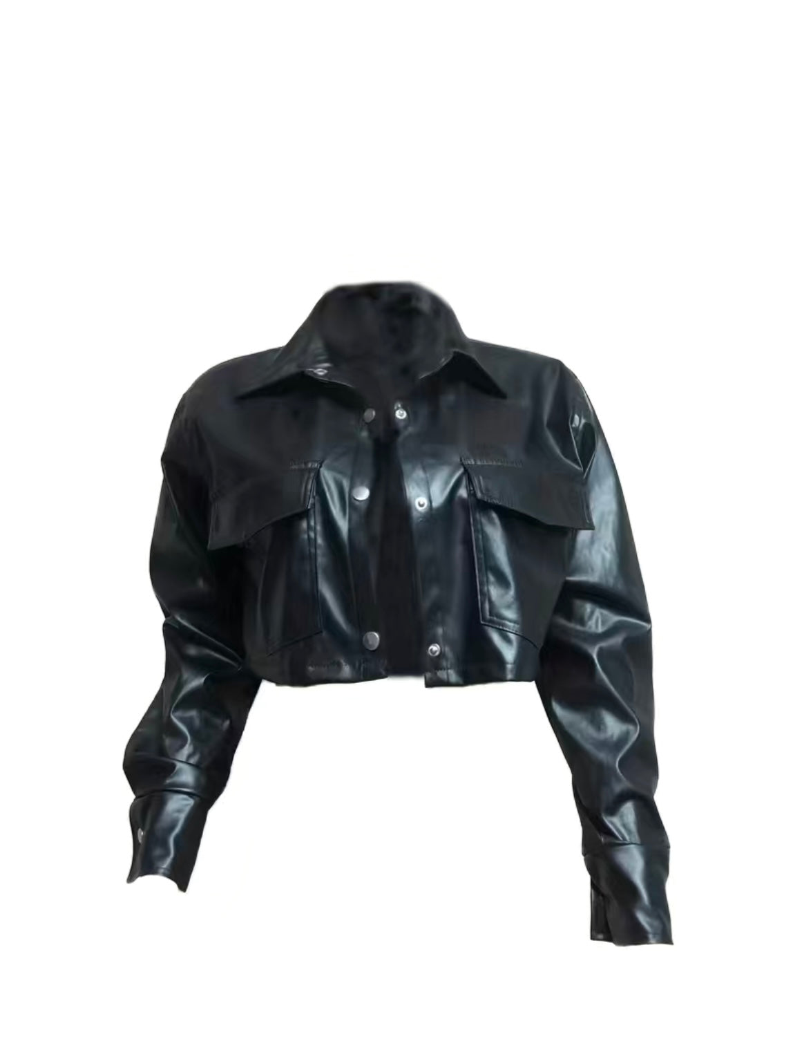 “Trim” Leather Crop Jacket