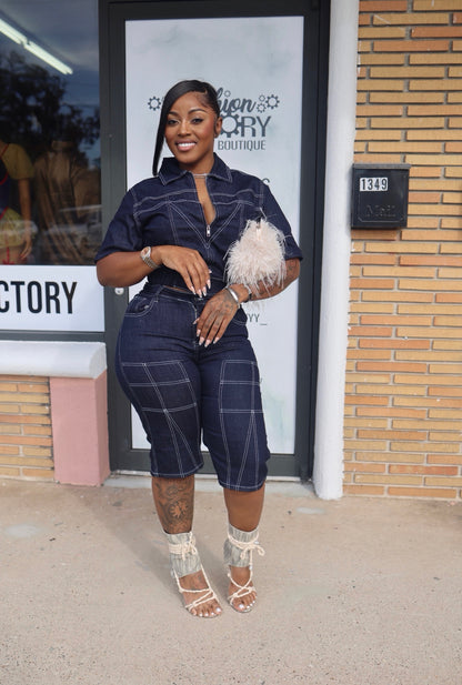 “Denim Dave” Blue Jean 2 Piece Set