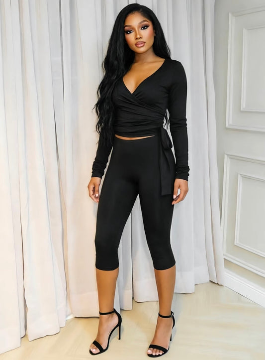 “In My Element” Black 2 Piece Set
