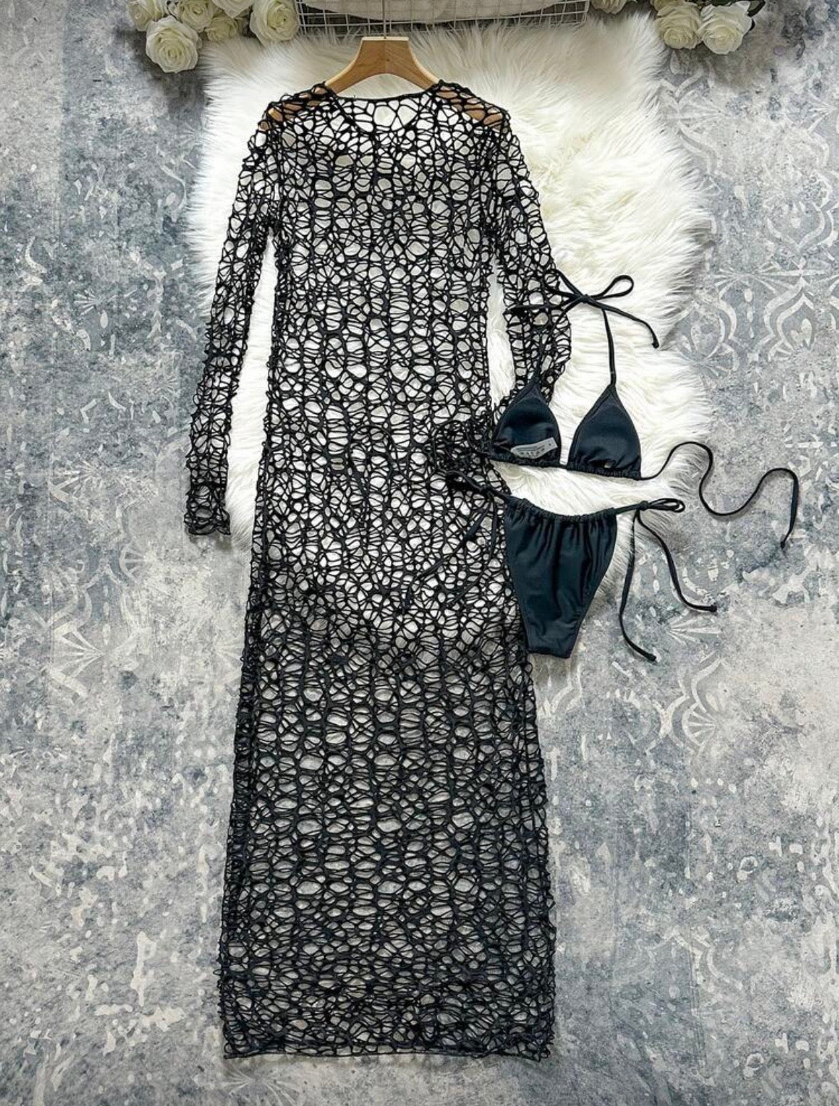 “Rapunzel” Apricot 3 Piece Swimsuit