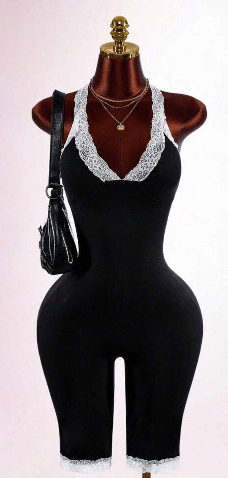 “Ramona” Black Romper