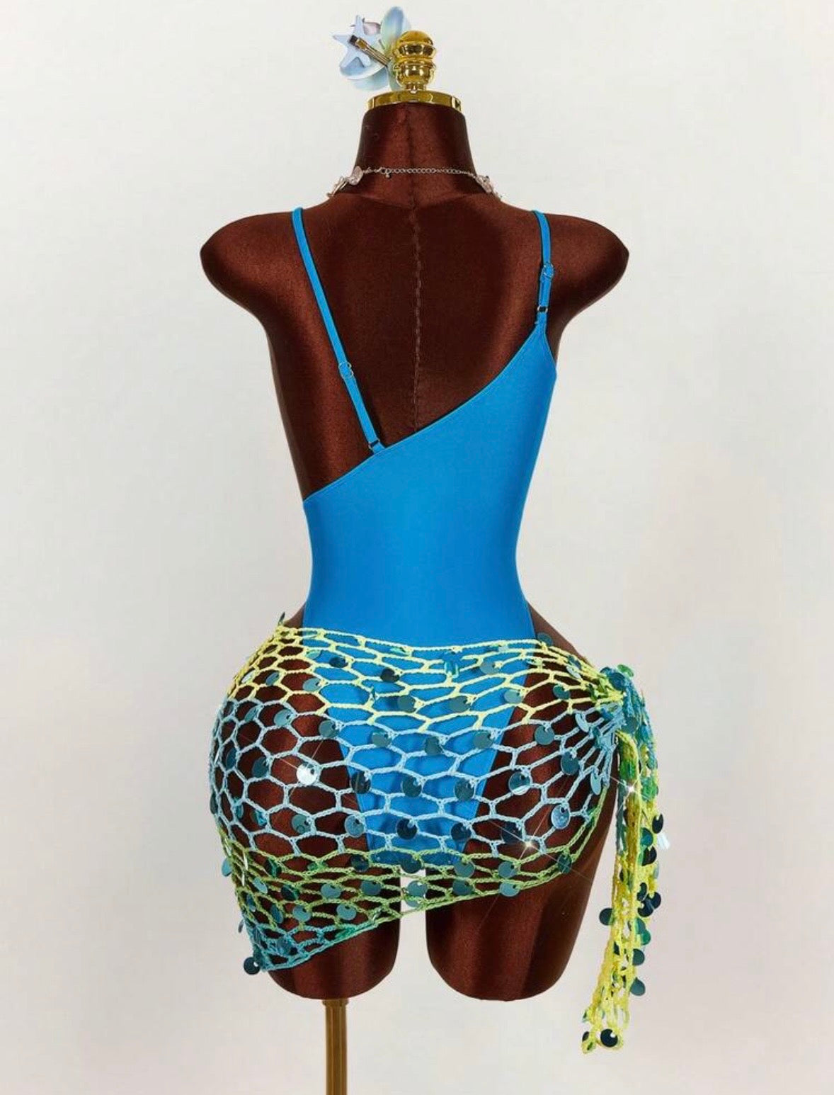 “Ocean Starfish” Blue 2 Piece Swimsuit