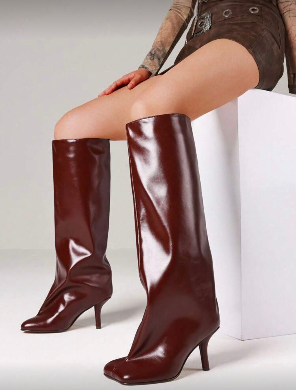 “Jodi” Burgundy Boot