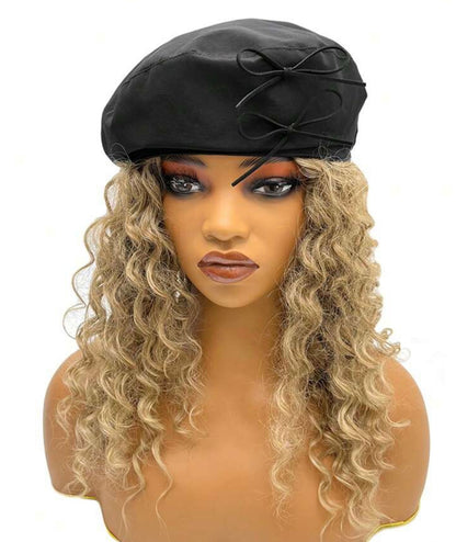 “Bow Peep” Black Beret Hat