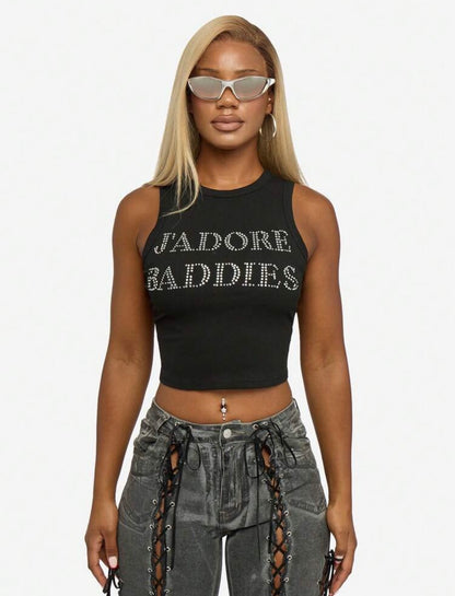 “Jadore Baddies” Black Top