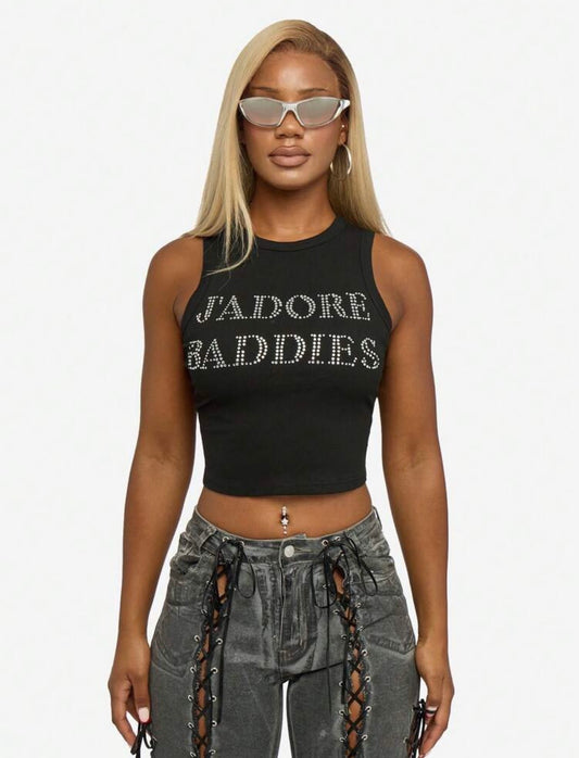“Jadore Baddies” Black Top