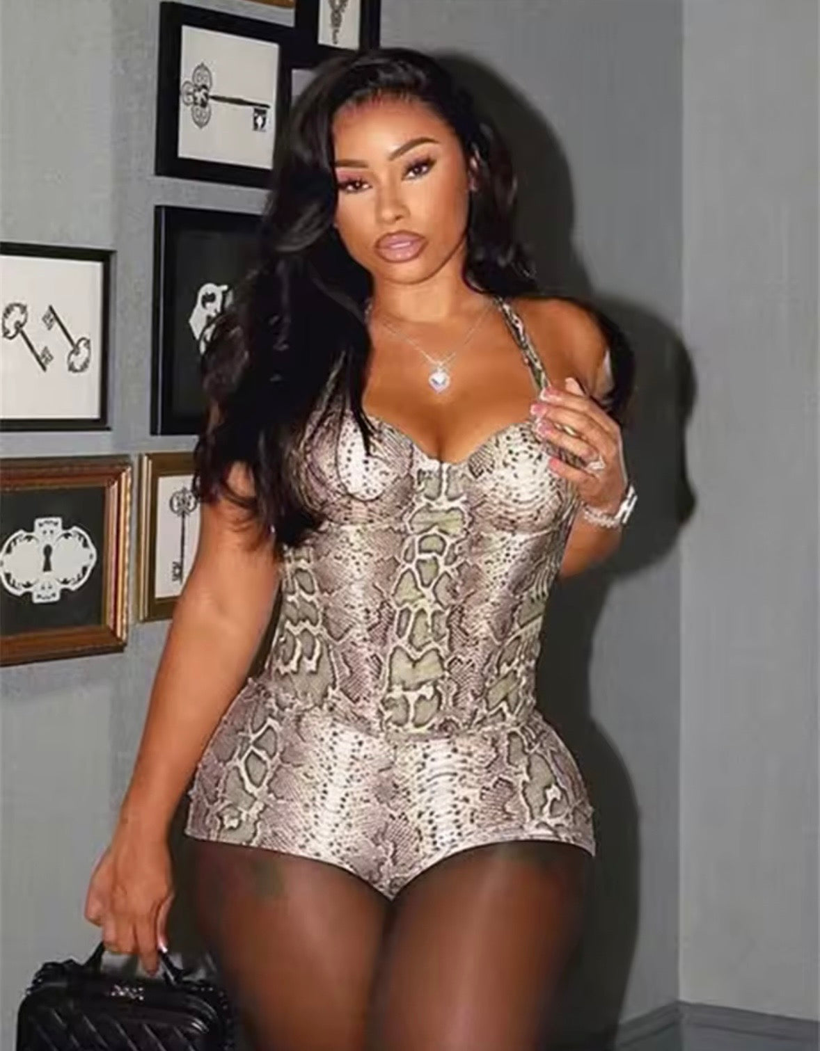 “Rattle Snake” Green 2 Piece Set