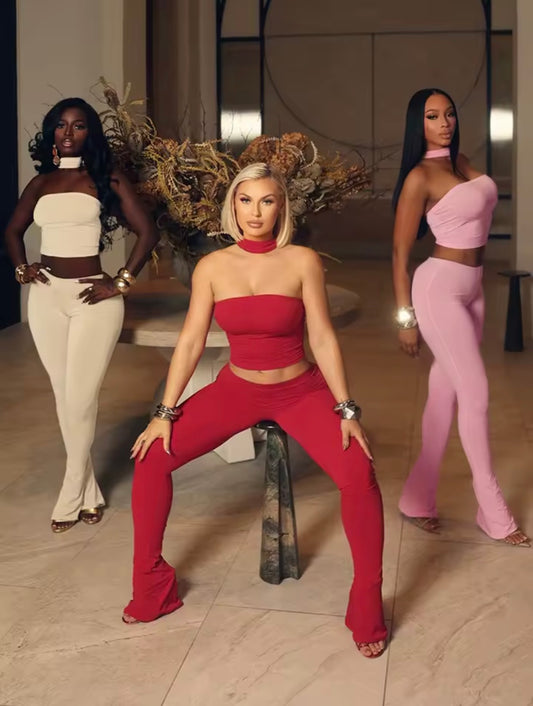 “Feminist” Red 2 Piece Set