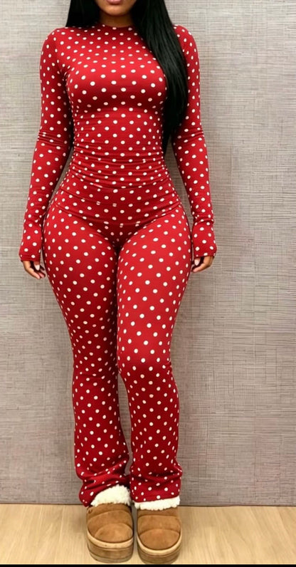 “Prissy Polka” Yellow 2 Piece Set