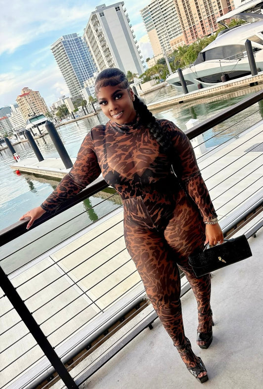 “Lori Leopard” Jumpsuit