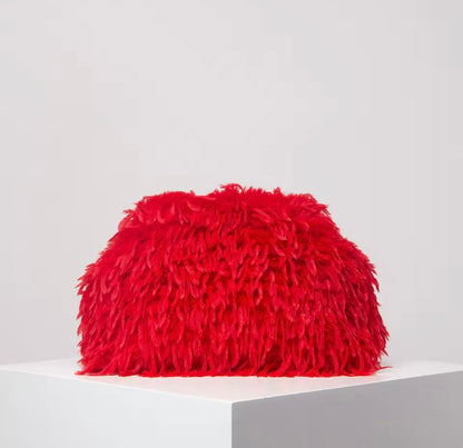 “Maddie” Hot Pink Furr Handbag