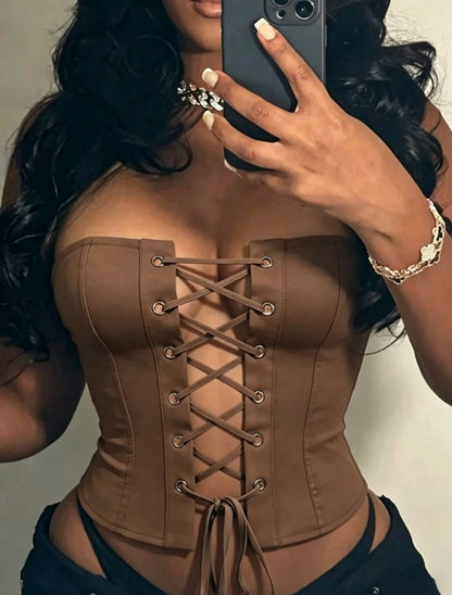 “Bondage Babe” Green Top