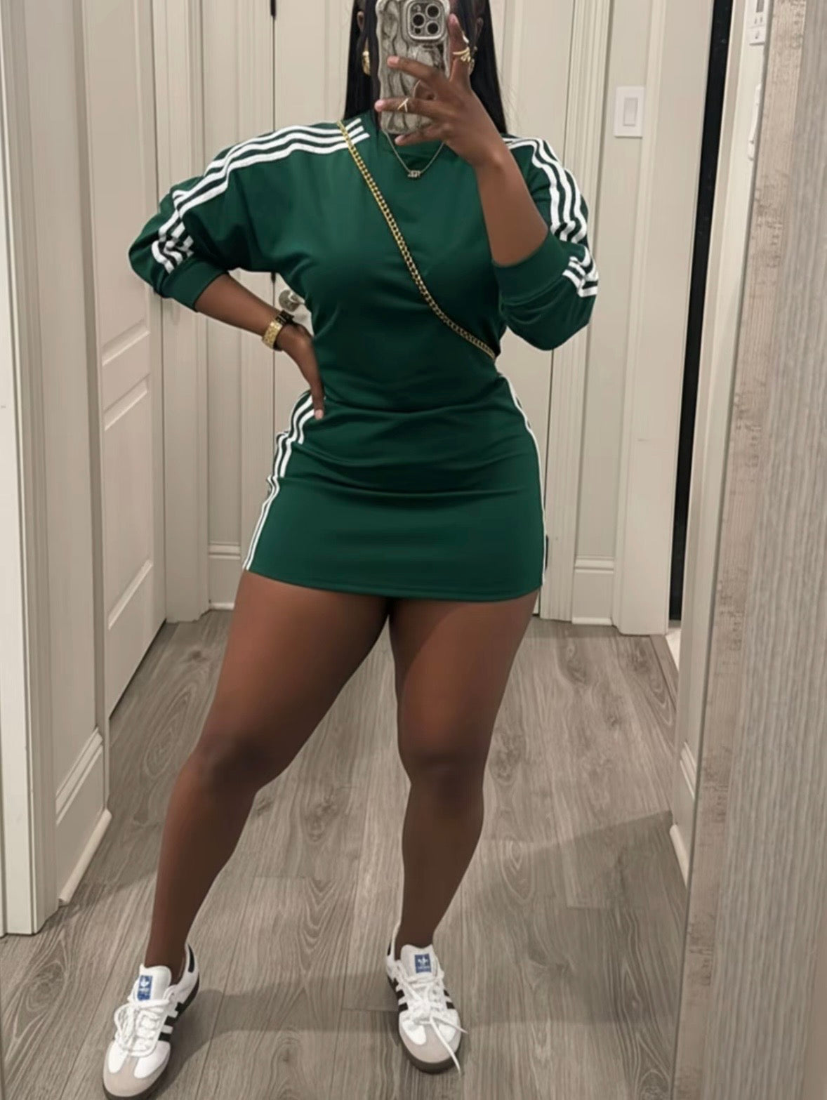 “Out Of Line” Green 2 Piece Set