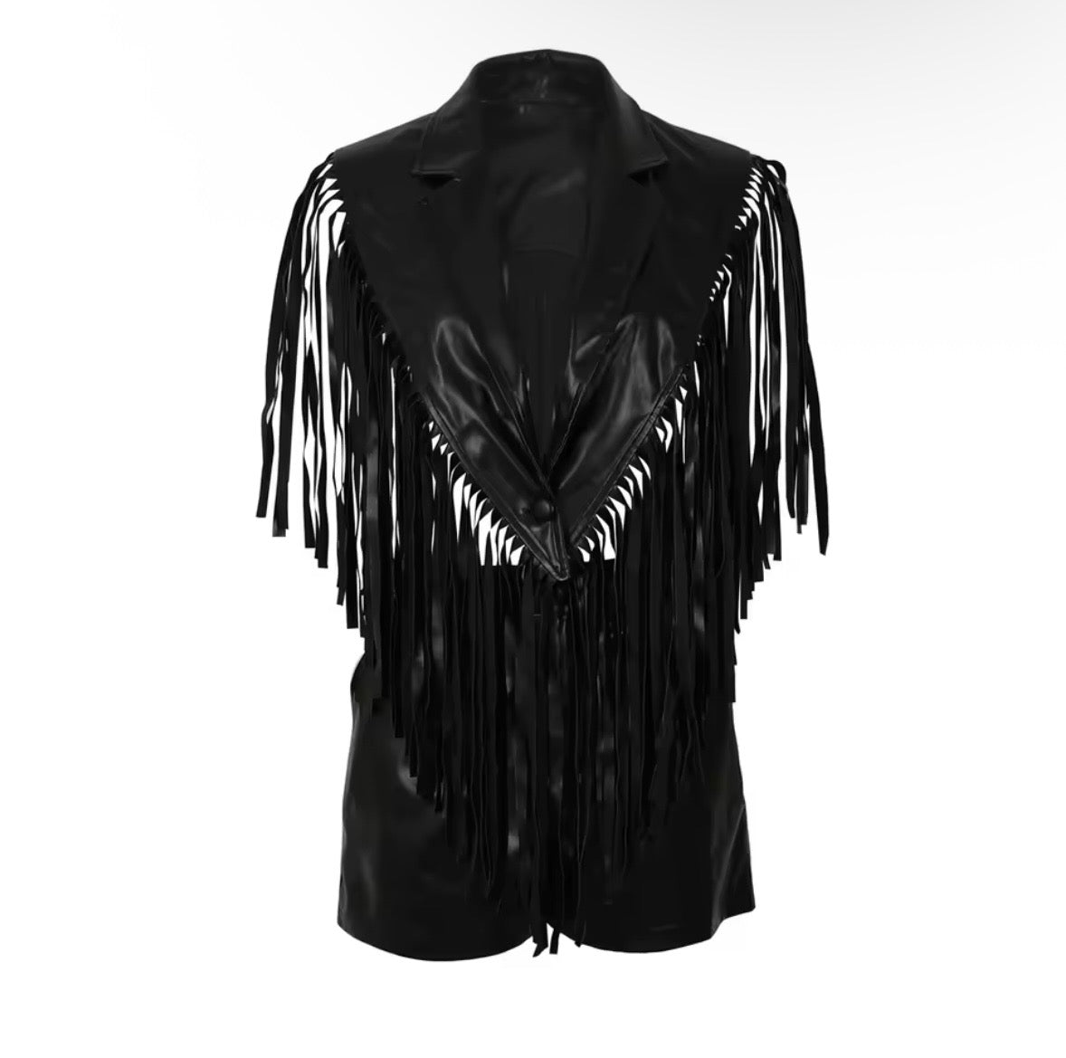 “Rodeo” Black Leather 2 Piece Set