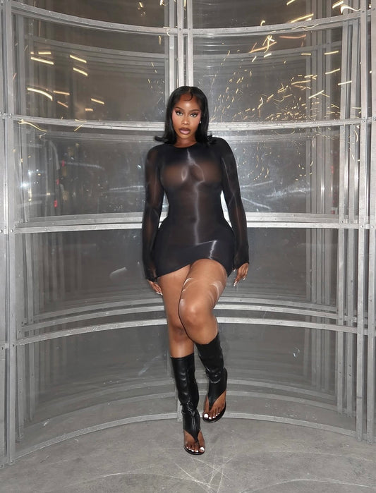 “Tenderism” Black Dress