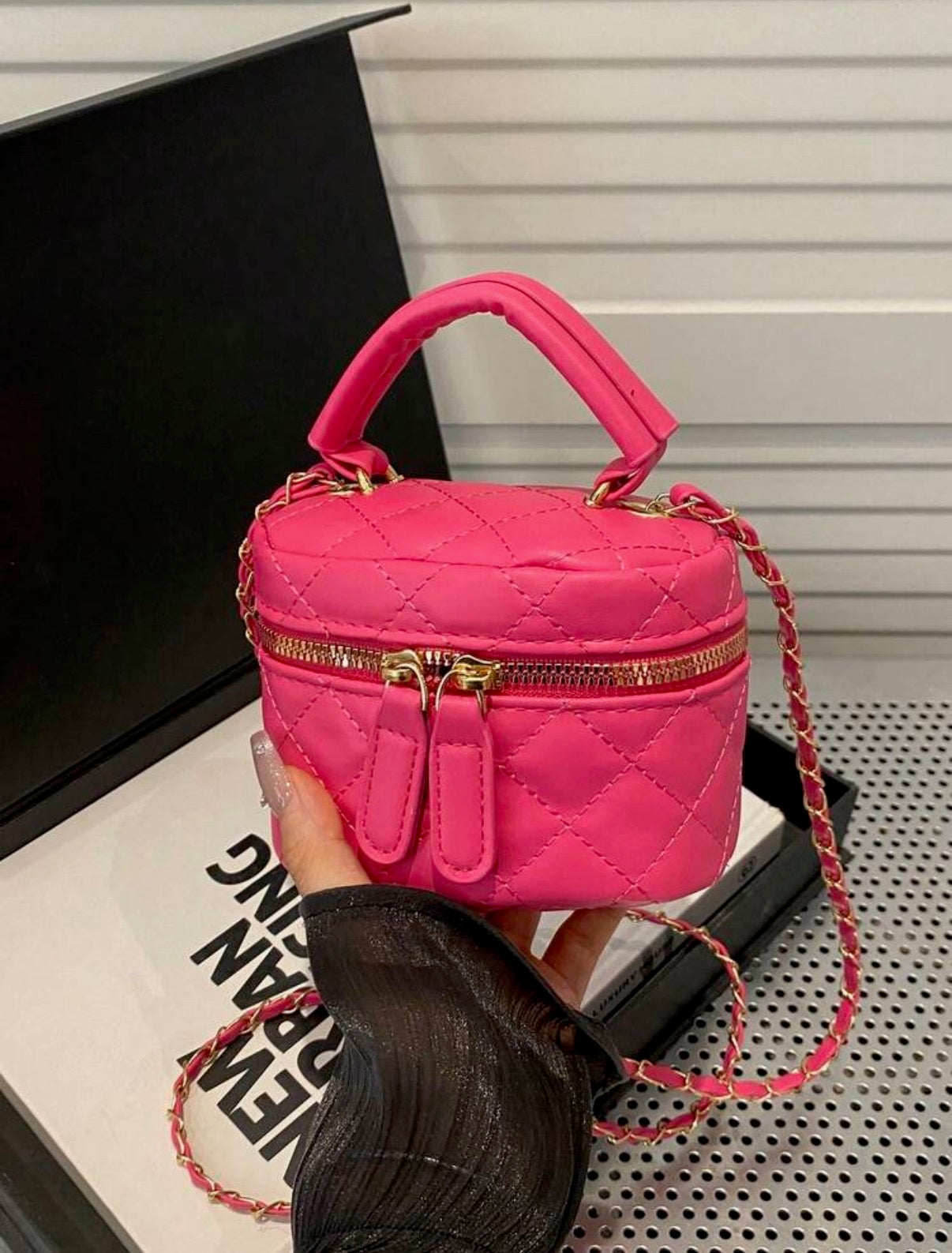 “Times Square” Hot Pink Handbag