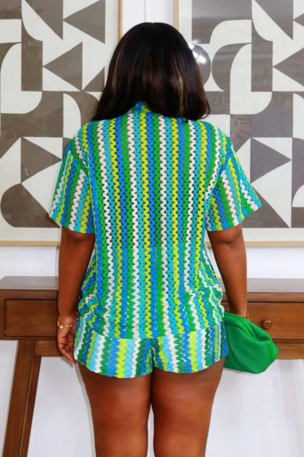 “Nicole Knit” Green 2 Piece Set