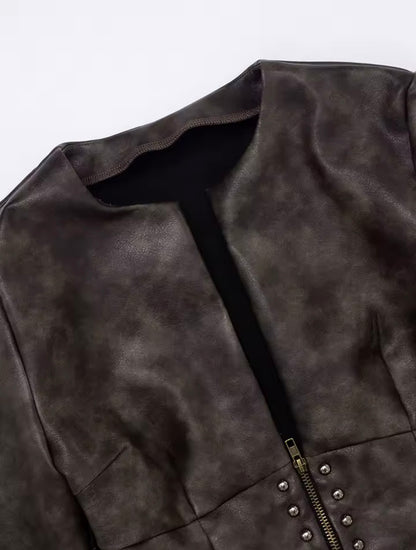 “Legacy Leather” Brown Jacket