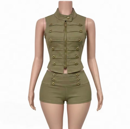 “Major Attitude” Nude 2 Piece Set