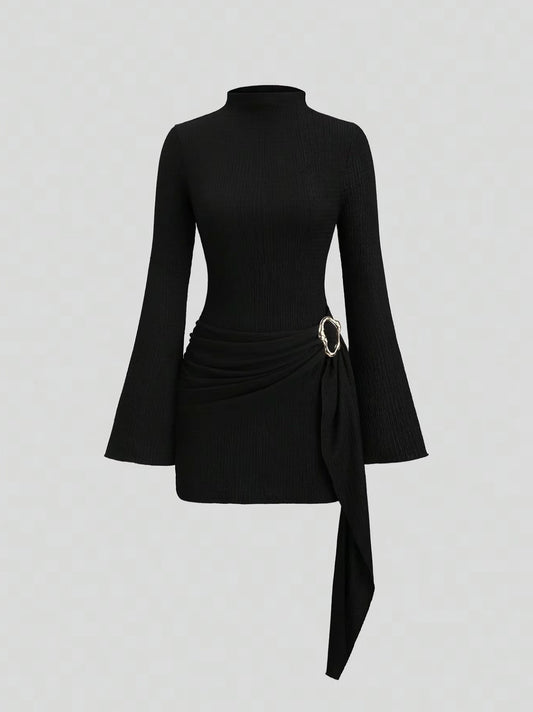 “Handle With Care” Black Dress