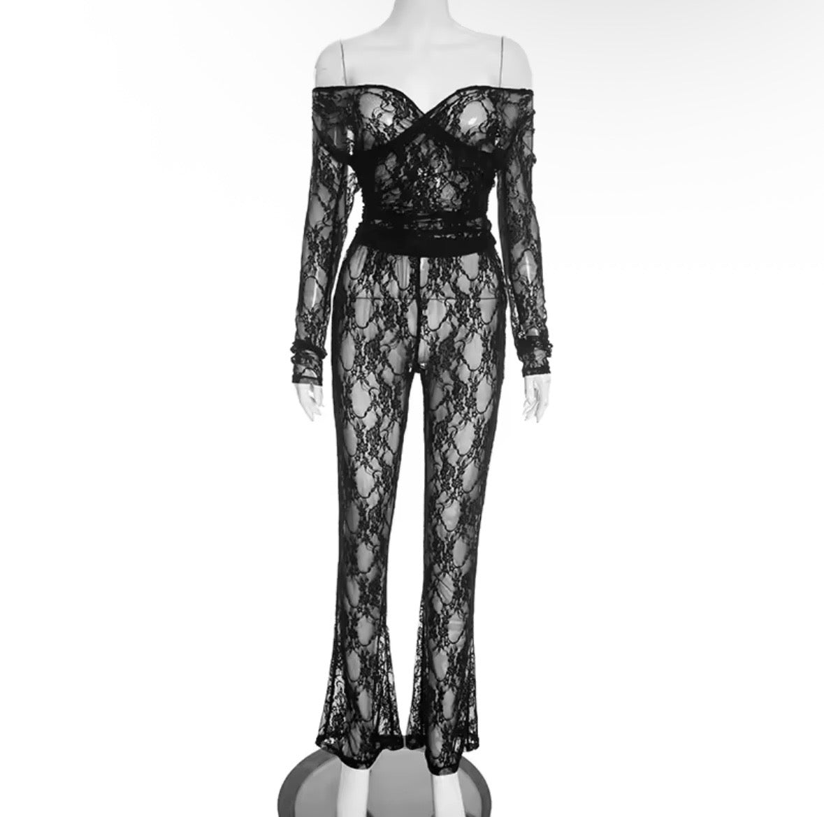 “Lorvae Lace” Red 2 Piece Set