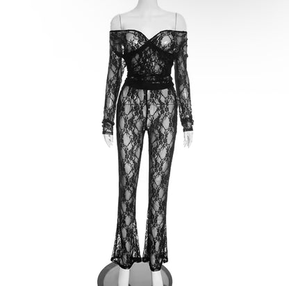 “Lorvae Lace” Red 2 Piece Set