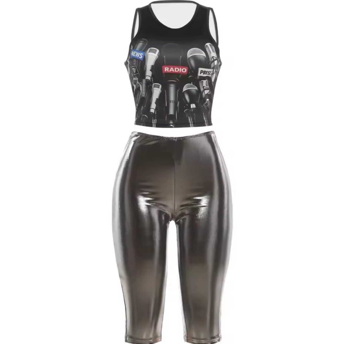 “Radio” Black 2 Piece Set