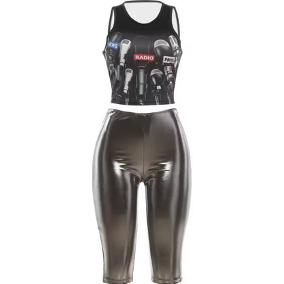 “Radio” Black 2 Piece Set
