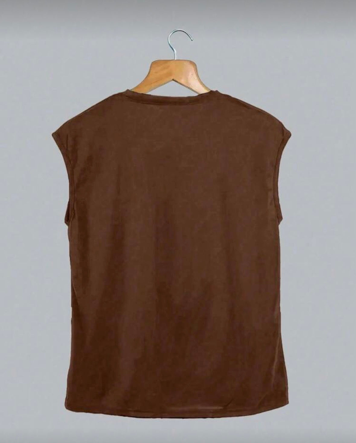“Blind Me” Brown Top