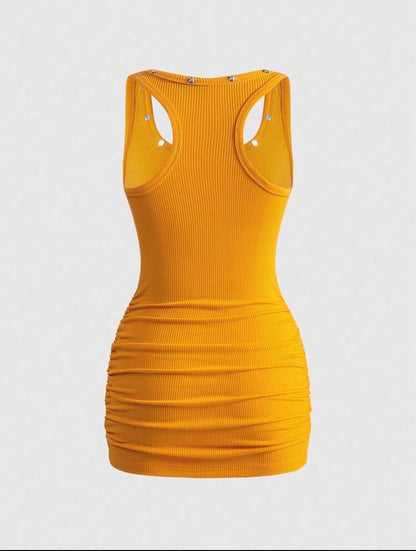 “Rule Breaker” Yellow Tank Top Dress