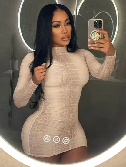 “Wake Em Up” Nude Dress