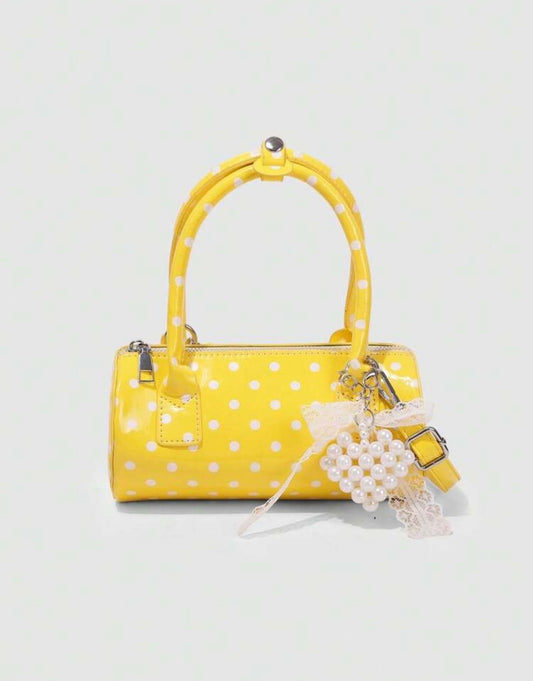 “Polka” Yellow handbag