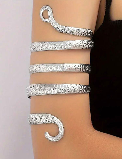 “Snake” Silver Arm Bracelet