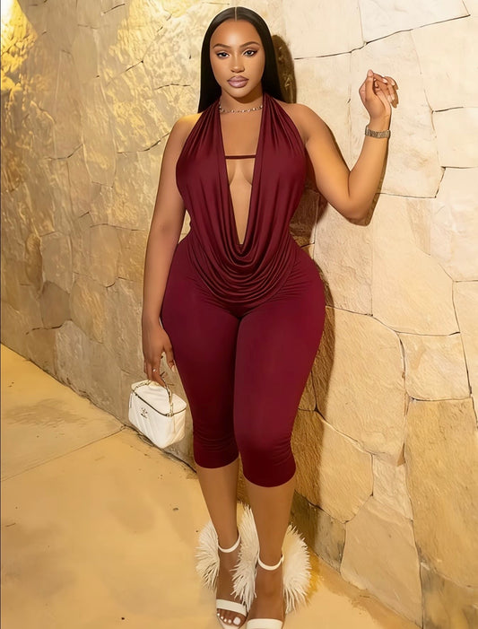 “Gillian” Burgundy 2 Piece Set