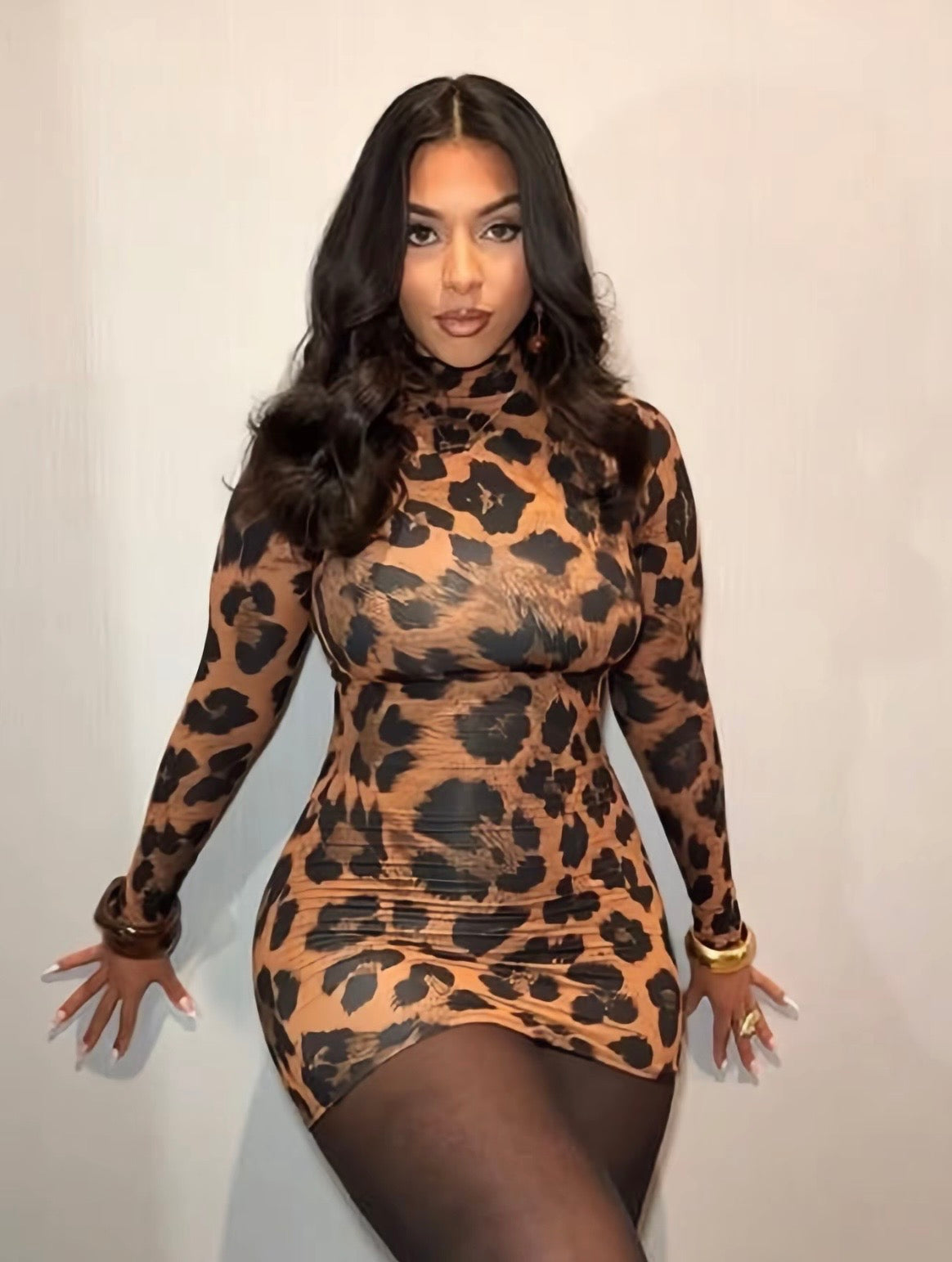 “Madeline” Leopard Dress