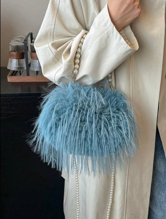 “Yonce” Blush Blue Handbag